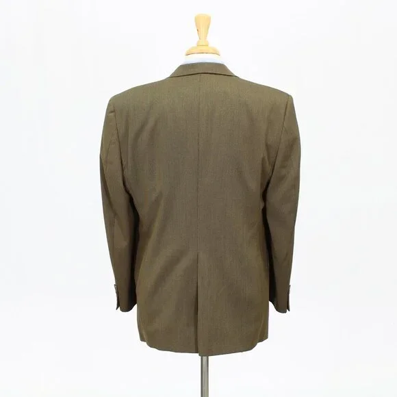 Hart Schaffner Marx Golden Trumpeter 41R Brown Sport Coat Blazer Jacket 2B B507